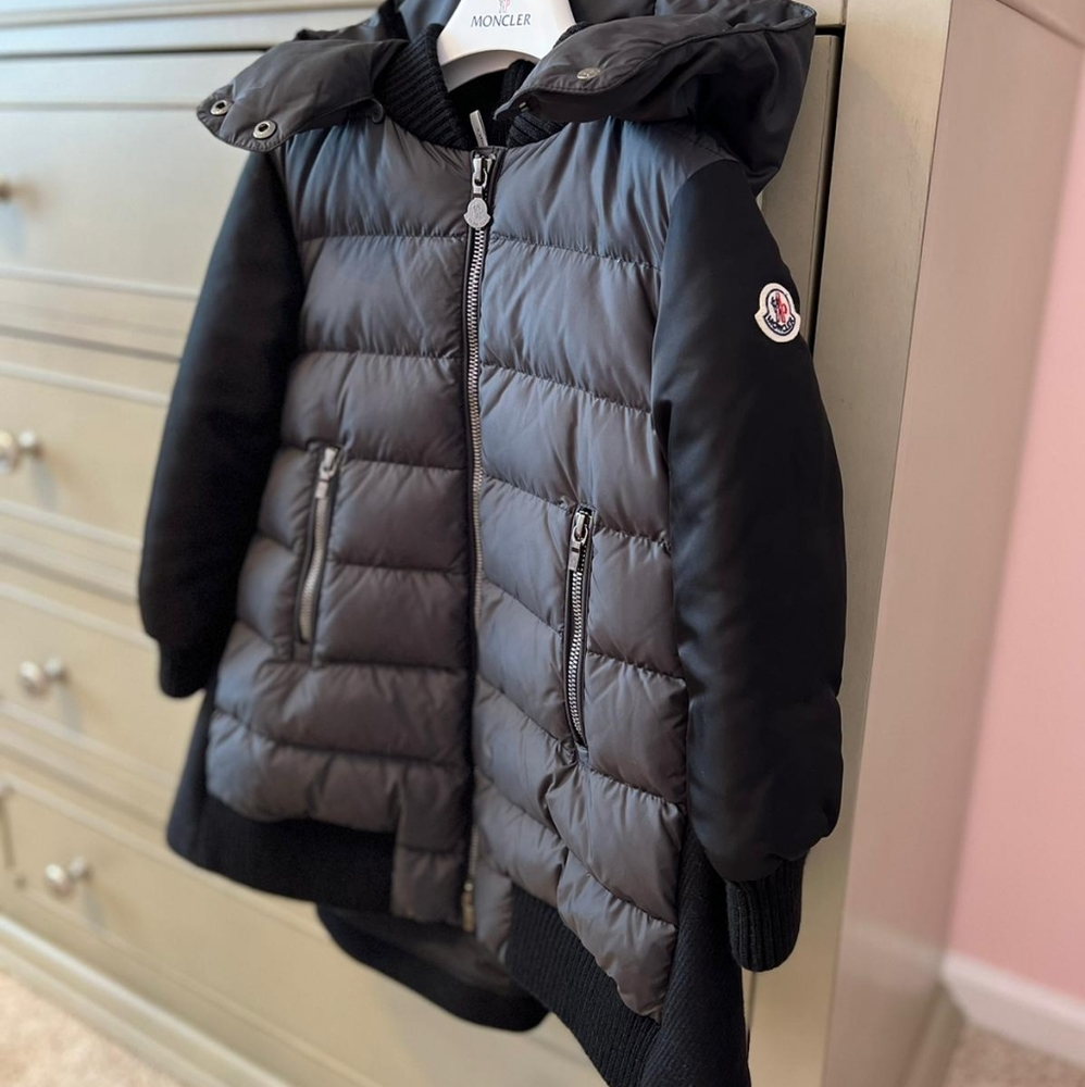 Moncler  girls long coat ,excellent condition